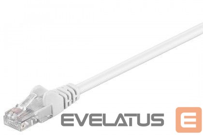 Cable Goobay 68502 CAT 5e patch cable, U/UTP, white, 10m