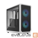 Computer case Fractal Design  Focus 2 RGB White TG Clear Tint, Midi Tower, Power supply included No 