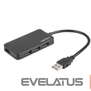 Converter Natec  USB 3.0 HUB, Moth, 4-Port, Black 