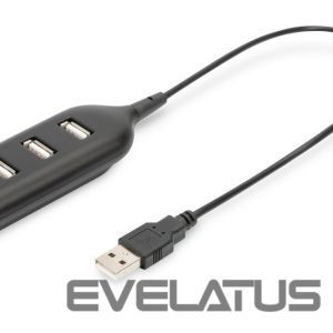 Cable Digitus  USB 2.0 Hub, 4-Port, Bus Powered 4 X USB A/F AT Connected Cable AB-50001-1 