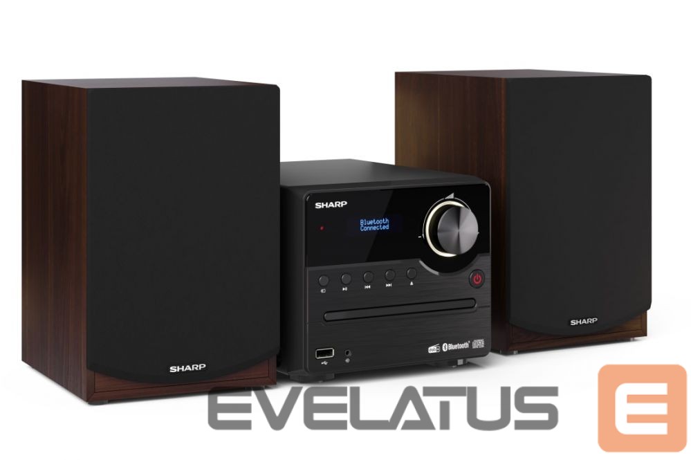 Interactive solution Sharp Hi-Fi Micro System XL-B517D(BR) 45 W, Wireless connection, Brown, AUX in, CD player, Bluetooth