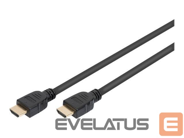 Monitor accessory Digitus Ultra High Speed HDMI Cable with Ethernet AK-330124-010-S Black, HDMI to HDMI, 1 m