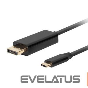 Converter Lanberg  USB-C to DisplayPort Cable, 1.8 m 4K/60Hz, Black 