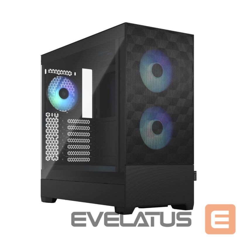 Computer case Fractal Design op Air RGB Black TG Clear Tint, ATX, mATX, Mini ITX, Power supply included No