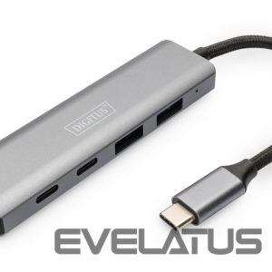 Cable Digitus  USB-C 4 Port HUB 2x USB-A + 2x USB-C Gen2 DA-70245 
