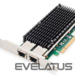 Converter Digitus  10Gbps Dual Port Ethernet Server adapter PCIe X8, Intel X540 BT2 DN-10163 
