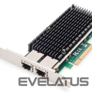 Converter Digitus  10Gbps Dual Port Ethernet Server adapter PCIe X8, Intel X540 BT2 DN-10163 
