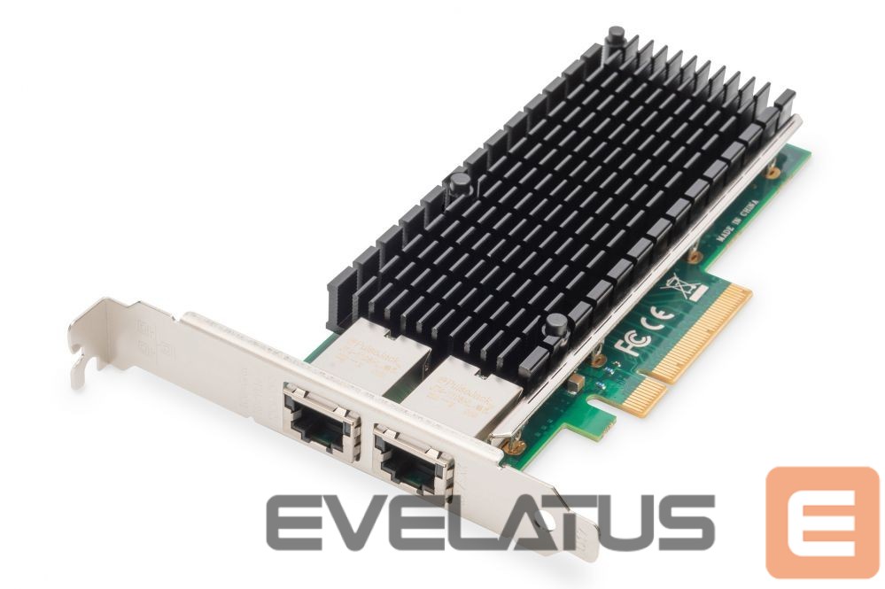 Converter Digitus 10Gbps Dual Port Ethernet Server adapter PCIe X8, Intel X540 BT2 DN-10163