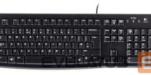 Computer keyboard Logitech  K120 Standard, Wired, EN/LT, 1.5 m, USB Port, Black, Lithuanian, 55 g 