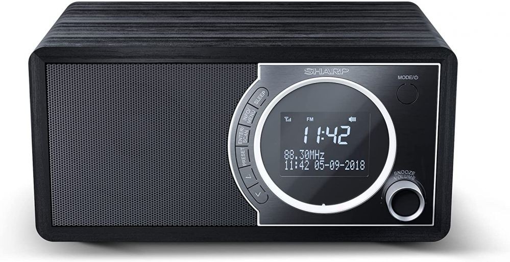 Interactive solution Sharp DR-450(BK) Digital Radio, FM/DAB/DAB+, Bluetooth 4.2, Alarm function, Midnight Black