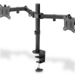 TV bracket Digitus  Dual Monitor Clamp Mount DA-90400 15-32 ", Maximum weight (capacity) 8 kg, Black 