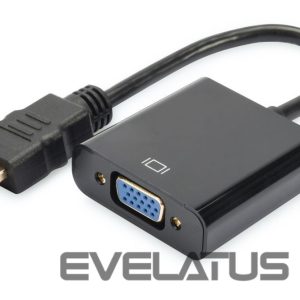 Converter Digitus  HDMI to VGA converter adapter 	DA-70461 Black 