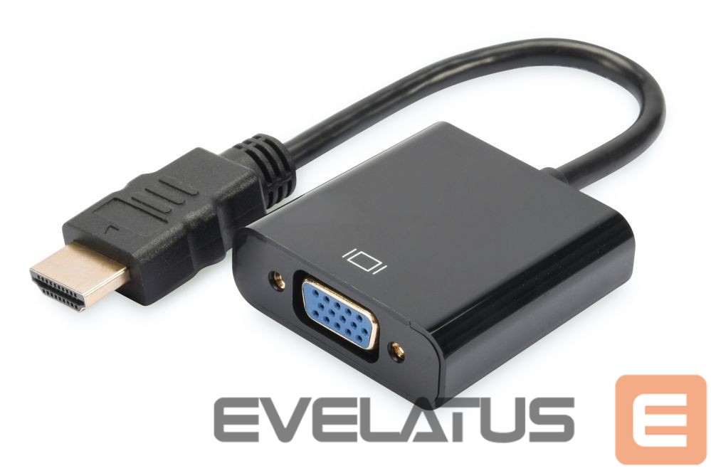 Converter Digitus HDMI to VGA converter adapter DA-70461 Black