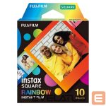 Camera accessory FUJIFILM  Instax Square Rainbow (10) Instant Film Quantity 10, 72 x 86 mm, 2.4 x 2.4« Image Area; 3.4 x 2.8» Print Size, For use with instax SQUARE Cameras 