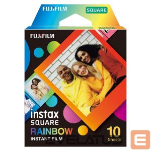 Camera accessory FUJIFILM  Instax Square Rainbow (10) Instant Film Quantity 10, 72 x 86 mm, 2.4 x 2.4« Image Area; 3.4 x 2.8» Print Size, For use with instax SQUARE Cameras 