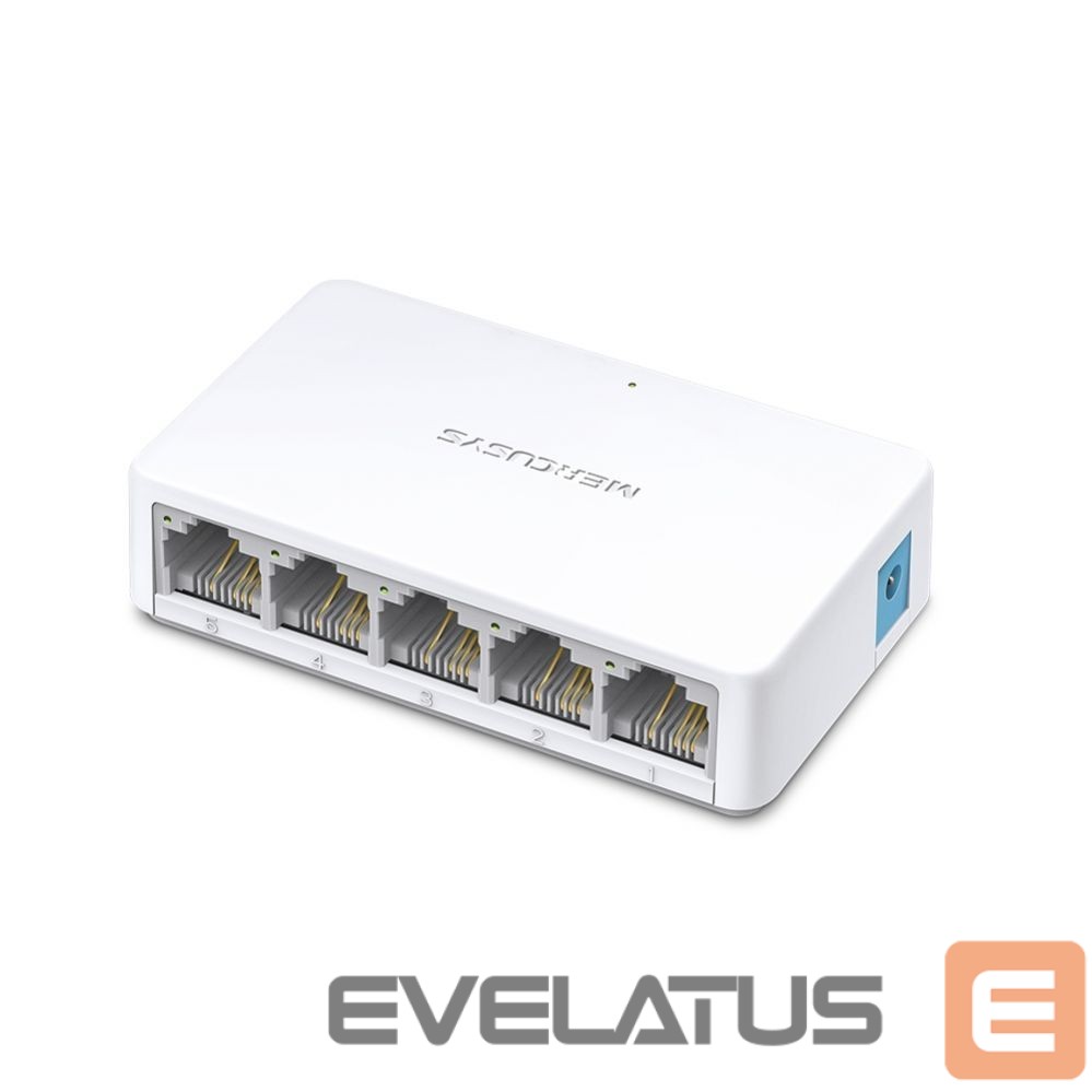 Server - Other Accessories MERCUSYS Switch MS105 Unmanaged, Desktop, 10/100 Mbps (RJ-45) ports quantity 5, Power supply type External