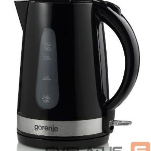 Teapot GORENJE  Kettle K17BK Standard,  Plastic/ metal, Black, 2200 W, 360° rotational base, 1.7 L 