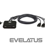Server - Other Accessories Aten  2-Port USB FHD HDMI Cable KVM Switch  CS22HF 