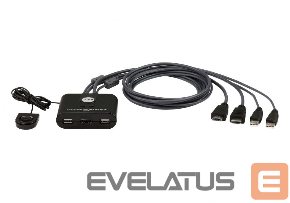Server - Other Accessories Aten 2-Port USB FHD HDMI Cable KVM Switch CS22HF