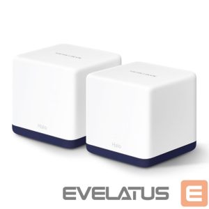 Routers MERCUSYS  AC1900 Whole Home Mesh Wi-Fi System Halo H50G (2-Pack) 802.11ac, 600+1300 Mbit/s, Ethernet LAN (RJ-45) ports 3, Mesh Support Yes, MU-MiMO Yes, White 