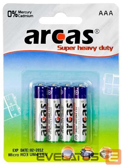 Other Computer Accessory Arcas AAA/R03, Super Heavy Duty, 4 pc(s)