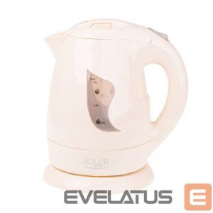 Teapot Adler  Kettle AD 08 b Standard, Plastic, Beige, 850 W, 360° rotational base, 1 L 