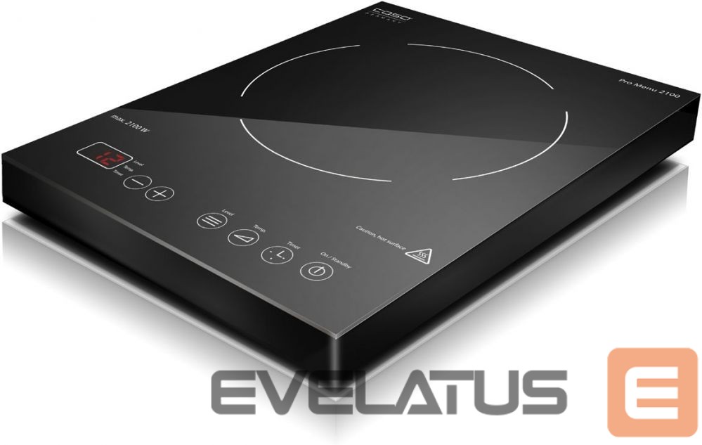 Electric oven Caso Free standing table hob Pro Menu 2100 02224 Number of burners/cooking zones 1, Sensor, Black, Induction
