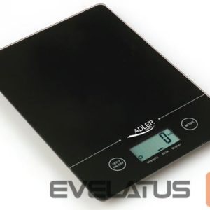 Kitchen scales Adler  Kitchen scales  AD 3138  Maximum weight (capacity) 5 kg, Graduation 1 g, Display type LCD, Black 