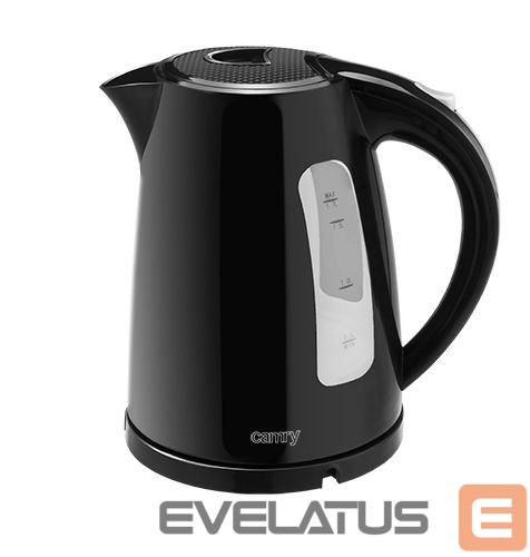 Teapot Camry Kettle CR 1255 Standard, Plastic, Black, 2200 W, 360° rotational base, 1.7 L