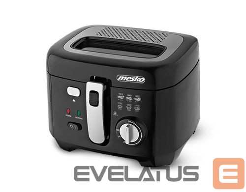 Table grill Mesko Deep fryer MS 4908 Black, 1800 W, 2.5 L