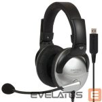 Wireless headphones Koss  Gaming headphones SB45 USB Wired, On-Ear, Microphone, USB Type-A, Noise canceling, Silver/Black 