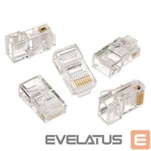 Converter Cablexpert  Modular plug 8P8C for solid LAN cable CAT5, UTP, 10 pcs. per bag 