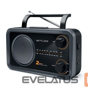 Interactive solution Muse  2-bands portable radio M-06DS Grey, AUX in 