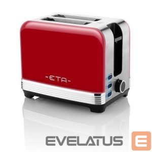 Toster ETA  Storio Toaster 916690030 Power 930 W, Housing material Stainless steel, Red 
