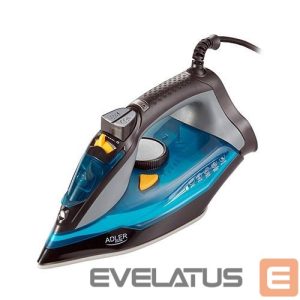 Iron Adler  Iron AD 5032 Blue/Grey, 3000 W, Steam Iron, Continuous steam 45 g/min, Steam boost performance 80 g/min, Water tank capacity 350 ml 