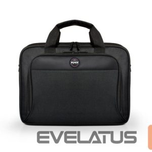 Laptop Bag PORT DESIGNS  HANOI II CLAMSHELL 105064 Fits up to size 15.6 ", Black, Shoulder strap, Messenger - Briefcase 