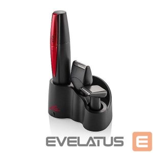 Plaukų kirpimo mašinėlė ETA  Trimmer 434190000 Luis Nose Hair Trimmer, Black/Red 