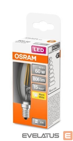 Server - Other Accessories Osram Parathom Retrofit Classic B 60 E14, 6 W, Warm White, 60 W, 6kWh/1000h, 806 lm
