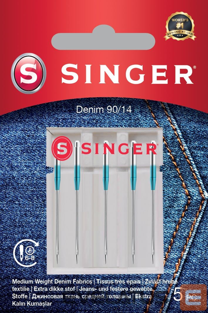 Accessories and filters Singer Denim Needle 90/14 5PK