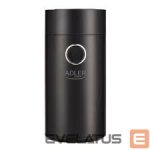 Coffee machine Adler  Coffee grinder AD4446bs  150 W, Coffee beans capacity 75 g, Lid safety switch, Black 