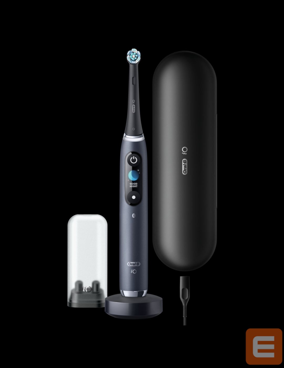 Toothbrush Oral-B Electric toothbrush iO Series 9 Rechargeable, For adults, Number of brush heads included 1, Number of teeth brushing modes 7, Black Onyx