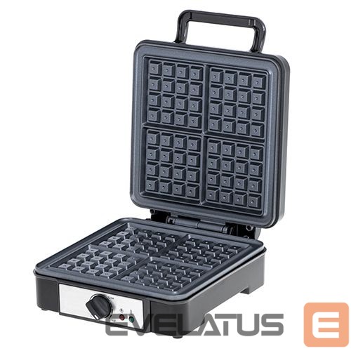 Toster Adler Waffle Maker AD 3049 1200 W, Number of pastry 4, Belgium, Black