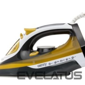 Iron Camry  Iron CR 5029 Steam Iron, 2400 W, Continuous steam 40 g/min, Steam boost performance 70 g/min, White/Black/Gold 
