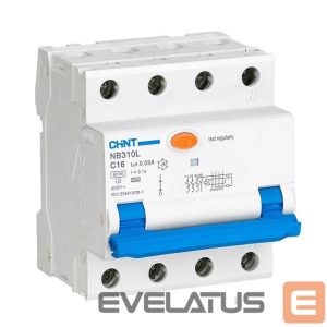 Accessory for electric vehicle Chint  Circuit breaker RCBO, NB310L/3N, 3P+N, C32, 30mA, A, 6kA NB310L3PN30MAA32C 