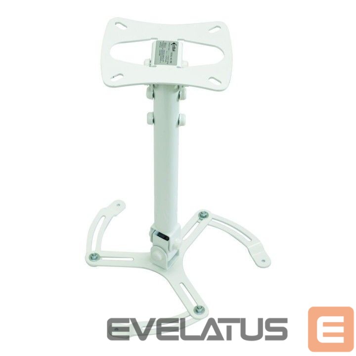 TV bracket EDBAK Universal Projector Ceiling Mount (3 fixing points) Ceiling mount, PM1w-B, Maximum weight (capacity) 15 kg, White