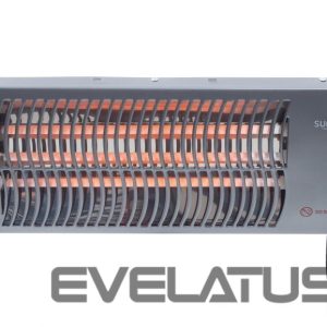 Radiator SUNRED  Heater LUG-2000W, Lugo Quartz Wall  Infrared, 2000 W, Grey, IP24 