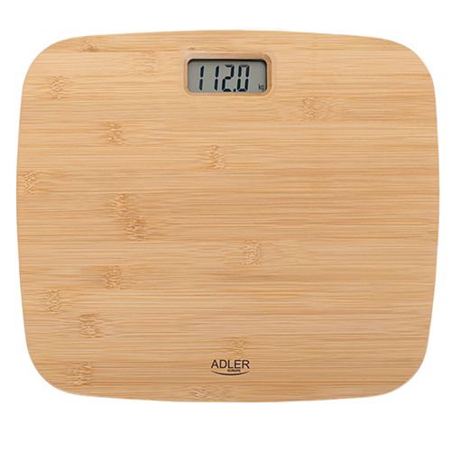 Scales Adler Bathroom Bamboo Scale AD 8173 Maximum weight (capacity) 150 kg, Accuracy 100 g