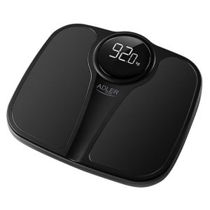 Scales Adler  Bathroom Scale AD 8172b Maximum weight (capacity) 180 kg, Accuracy 100 g, Body Mass Index (BMI) measuring, Black 