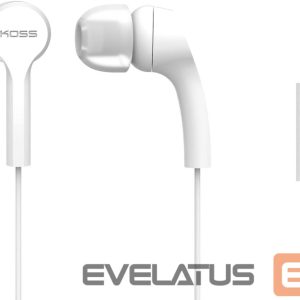 Wireless headphones Koss  Headphones KEB9iW Wired, In-ear, Microphone, White 