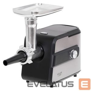 Meat grinder Adler  Meat mincer with a shredder AD 4813 Silver/Black, 600 W, Number of speeds 2, Throughput (kg/min) 1 